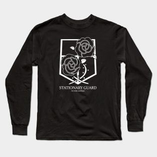 stationary guad attack on titan logo Long Sleeve T-Shirt